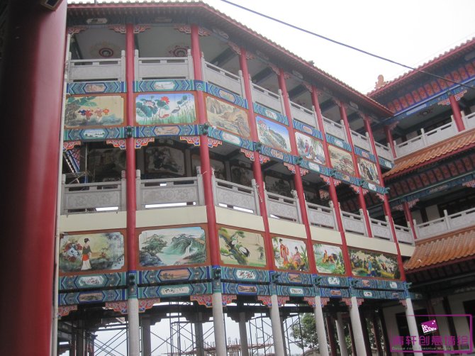 湖南益陽(yáng)黃家湖福林度假村古建筑彩繪