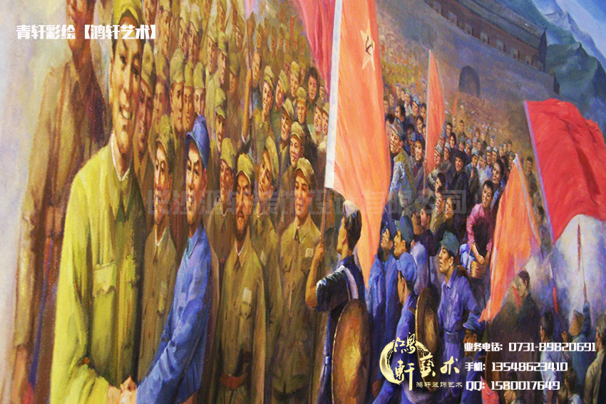 場(chǎng)景壁畫一角