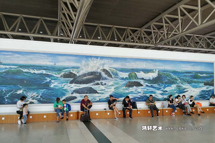 圖一機場墻繪