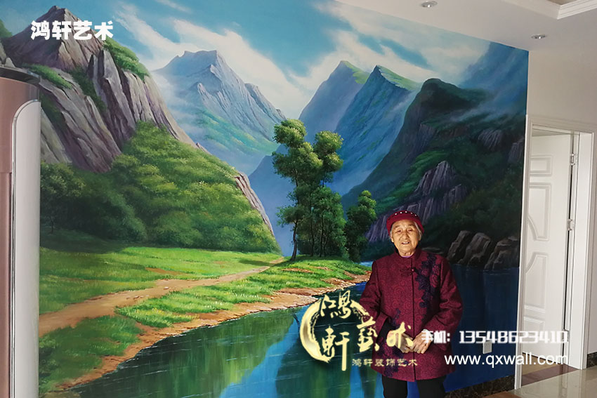 長(zhǎng)沙沙發(fā)背景墻繪